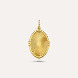 Gold Filled Vintage Oval Pendant Necklace