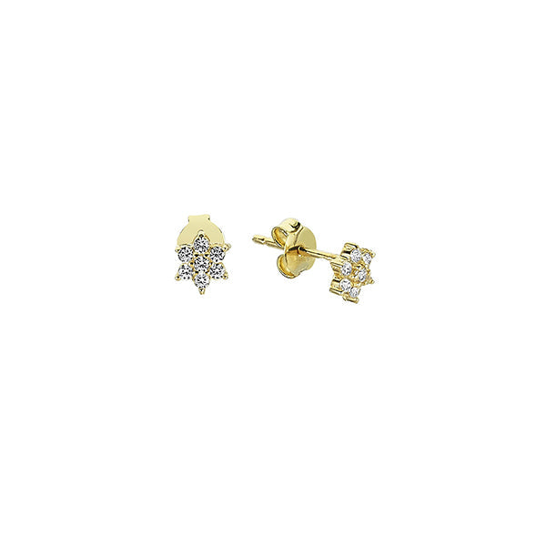 Zirconia Daisy Stud Earring