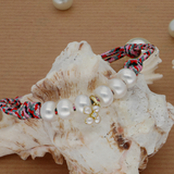 Hanging Pearl Flower Bracelet