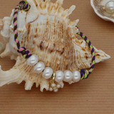 Hanging Pearl Flower Bracelet