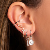 Northern Star Round Ear Charm