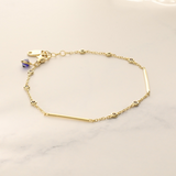 Gold-Filled Sticks and Stones Bracelet