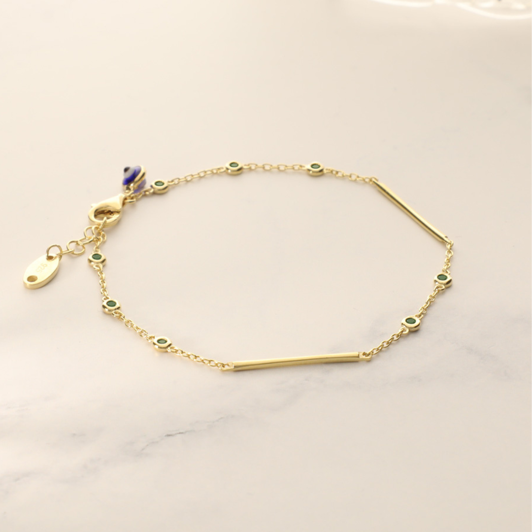 Gold-Filled Sticks and Stones Bracelet