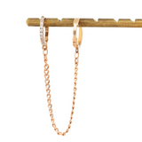 Curb Chain Double Hoops