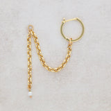 Asymmetric Pearl Ear Chain