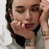 Gold Nefertiti Bracelet by Sigal