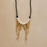 Feather and Tassel Choker