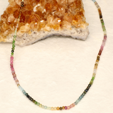 Delicate Multicolour Semi Precious Stone Necklace