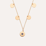 Gold Filled Gypsy Glam Shakira necklace eye motif