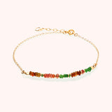 Semi precious  half stone anklet