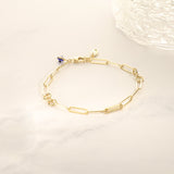 Gold-Filled Mixed Hairpin Chain Link Bracelet
