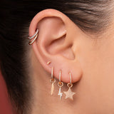 Large Feather Ear Charm