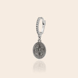 Fleur De Lis Round Ear Charm