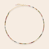 Delicate Multicolour Semi Precious Stone Necklace