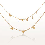 Integrated Initials Necklace