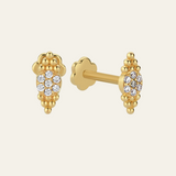 Hindi Pave Labrette Piercing Stud