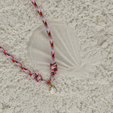 Lab Diamond on Cord Necklace