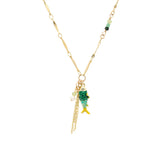 Medium Coloured Enamel Fish Necklace
