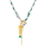 Yellow Green Large Enamel Lucky Charms Lanyard