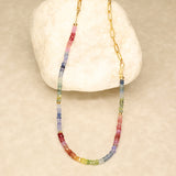 Brilliant Rainbow Pastels Semi Precious Necklace