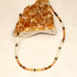 Sahara Pearl Sapphire and Topaz Stone Necklace