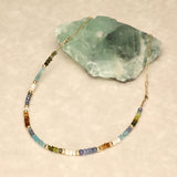 Desert  Oasis Semi Precious Half Stone Necklace