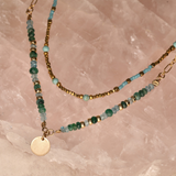 Turquoise and Miyuki Bead Necklace