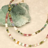 Bubblegum Pastel Three Pearl Gold Filled Necklace