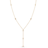 Gold-Filled Long Three Stone Lariette