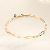 Gold-Filled Hairpin Thick Chain Link Bracelet