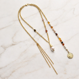 Coins and Fringes Pearl Necklace