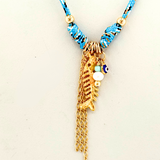 Turquoise Medium Lucky Charms Lanyard