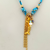 Turquoise Medium Lucky Charms Lanyard
