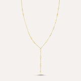 Gold-Filled Mixed Geometric Drop Chain Lariette