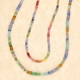 Brilliant Rainbow Pastels Semi Precious Necklace