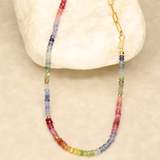 Brilliant Rainbow Pastels Semi Precious Necklace