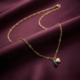 Heart and Birthstone Personalised Necklace