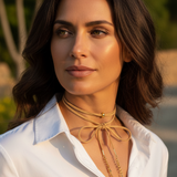 Pearl And Red Garnet Horse Bit Lariette