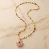 Stone Hearts Pendant Necklace
