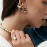 Mother of Pearl Signet Ring