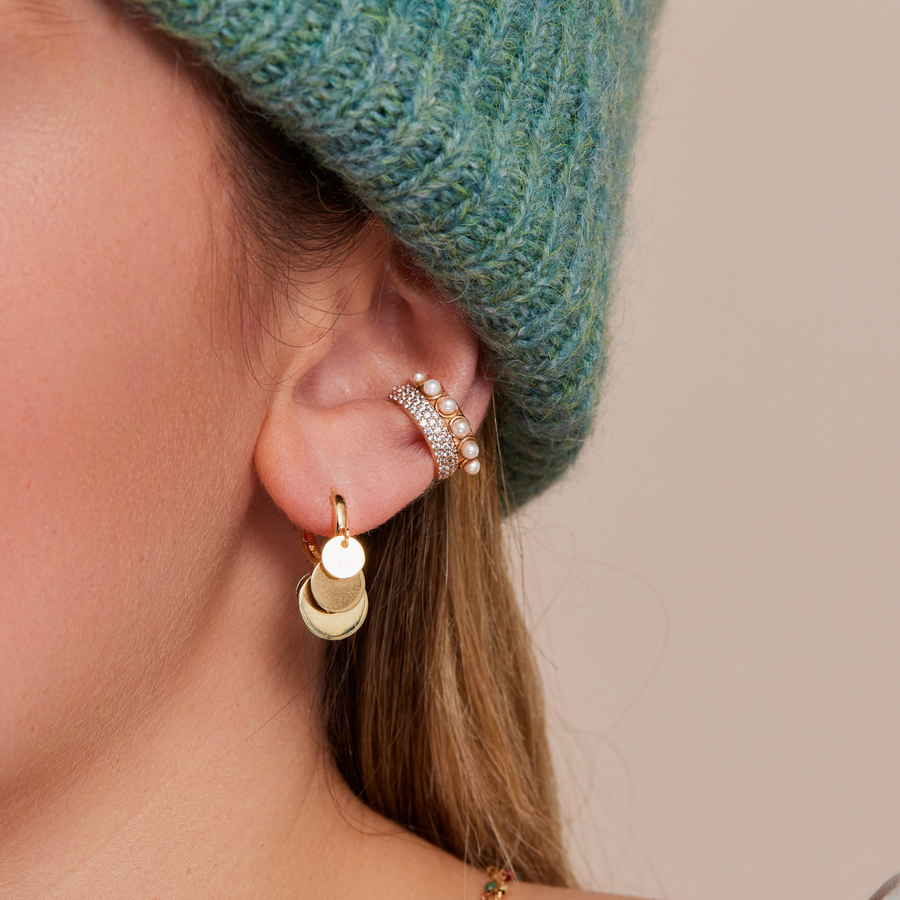 Large Pearl Cuff Earring