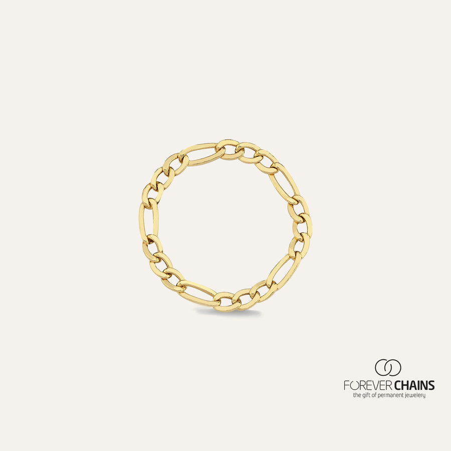 Forever Chains Figaro Ring