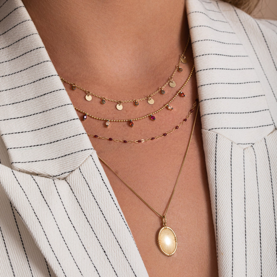 Classic Stone Dot Necklace