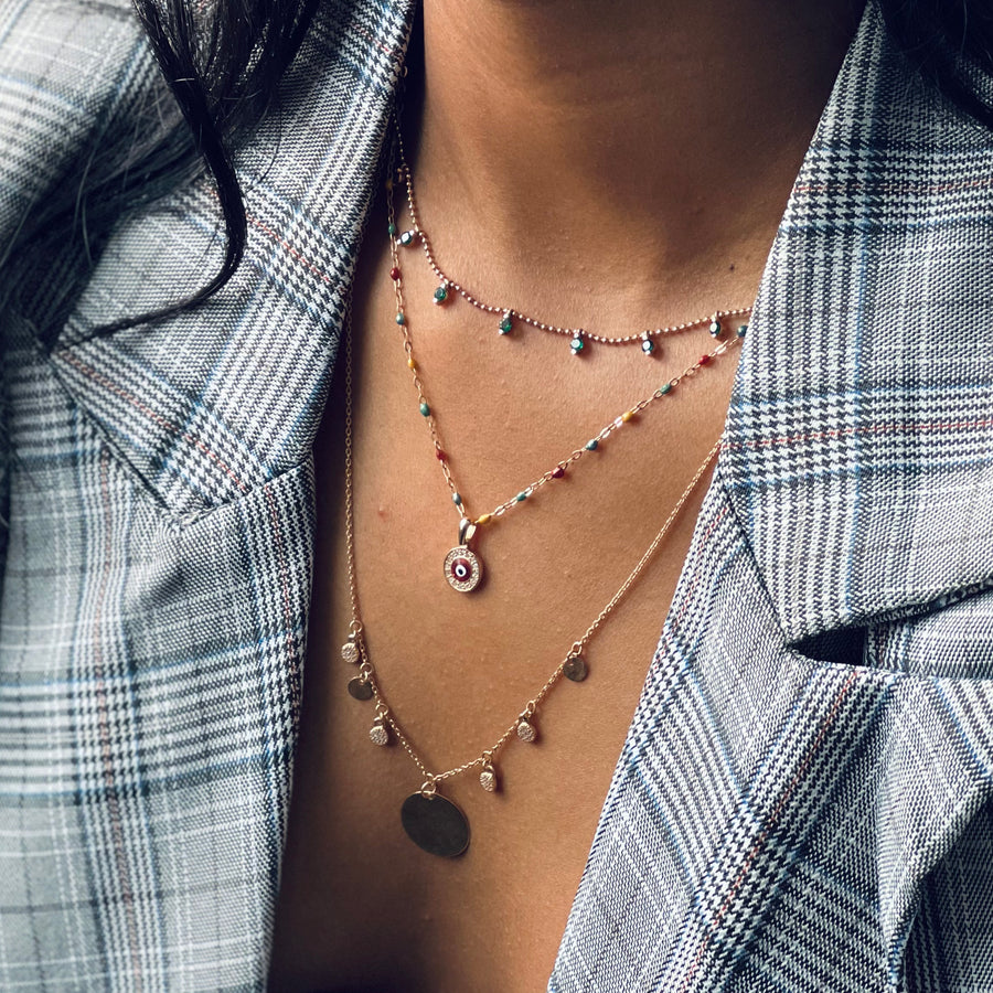 Classic Stone Dot Necklace