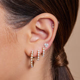 Extra Large Pearl Statement Hoop Earring