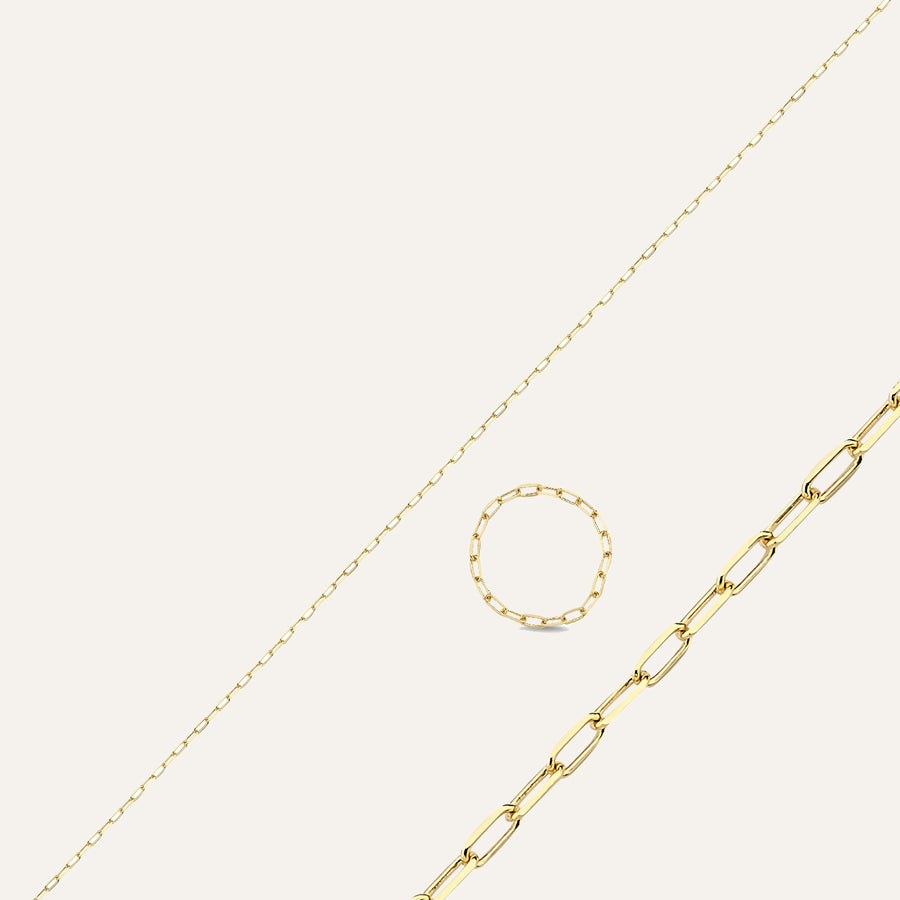 Medium Rectangular Chain Welded Bracelet