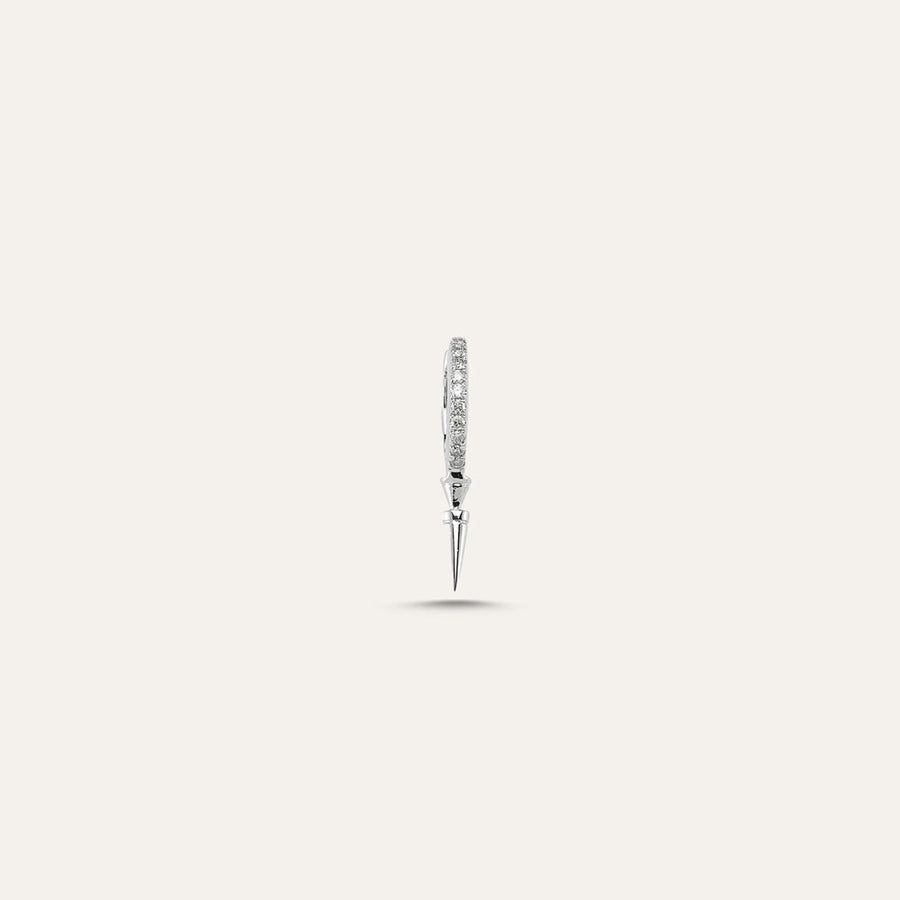 Diamond Spike Hoop Earring